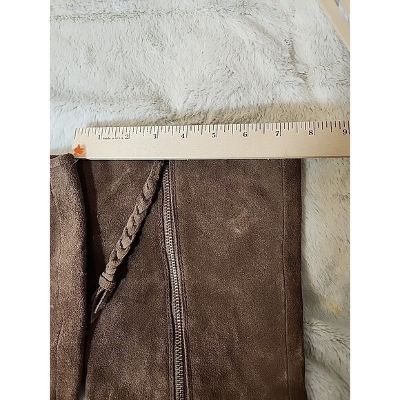 Steve Madden Designer Womens Boots Shoes Leather Suede LASSO Taupe US Size 10 M - Picture 5 of 11